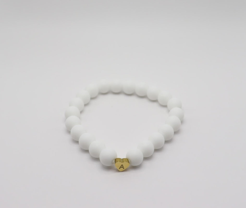 Matt White Onyx Bracelet