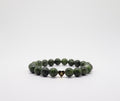 Jade and Gold Heart Bracelet