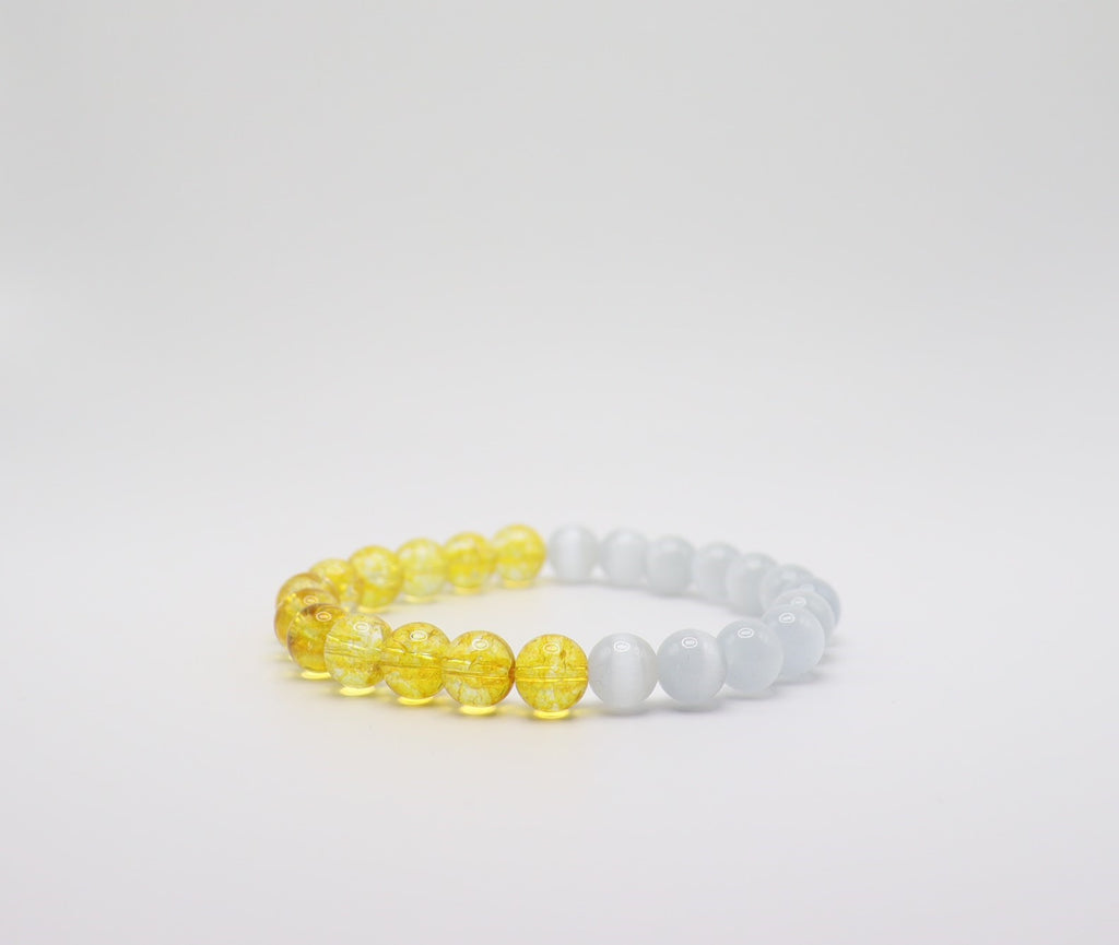 Citrine & Selenite Bracelet