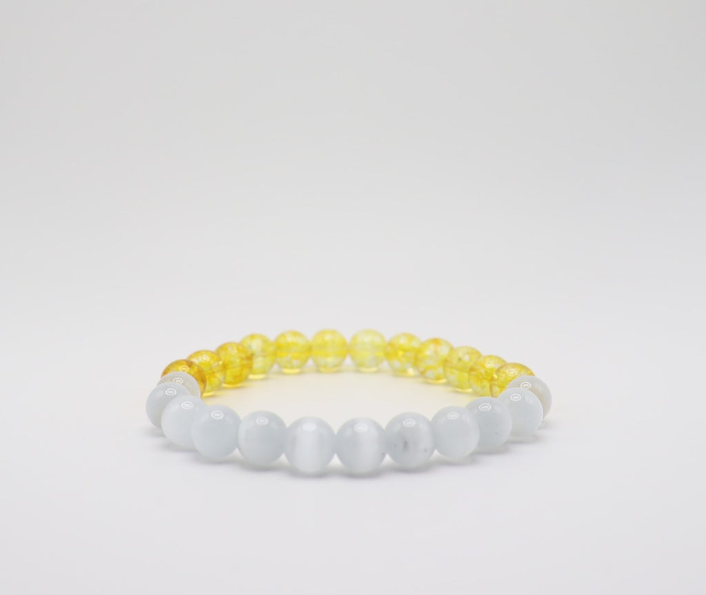 Citrine & Selenite Bracelet