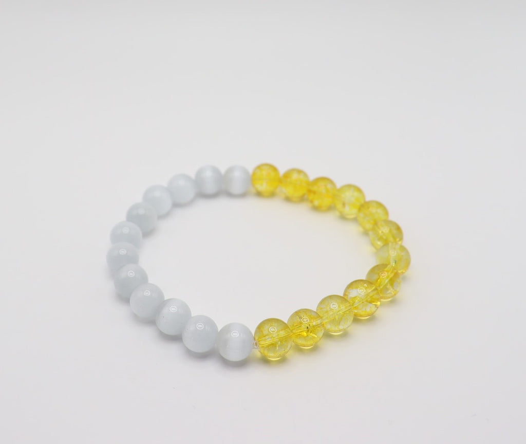 Citrine & Selenite Bracelet