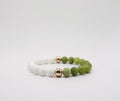 Jade, White Onyx and Hematite Bracelet