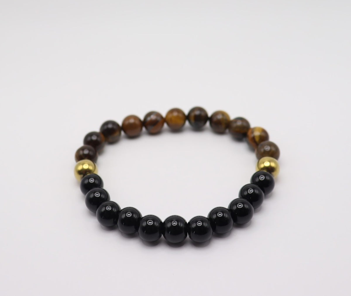 Tiger's Eye, Black Obsidian & Hematite Bracelet