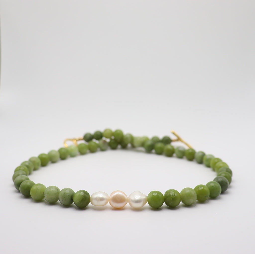 Jade & Freshwater Pearl Necklace